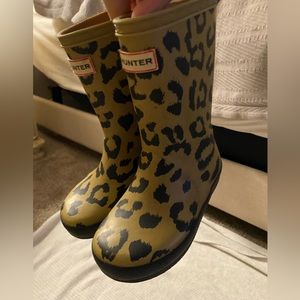 Toddler Hunter rain boots leopard